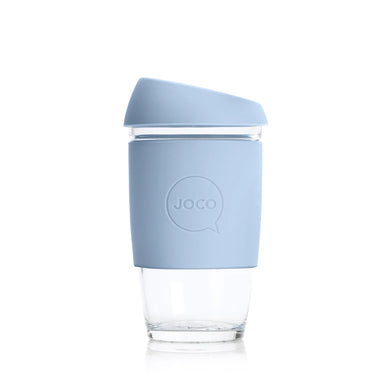 Joco Reusable Glass Coffee Cup X Small 6oz/177ml - Vintage Blue
