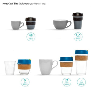 KeepCup Reusable Coffee Cup - Brew LongPlay Glass Double Wall - Large 16oz Green (Elm)