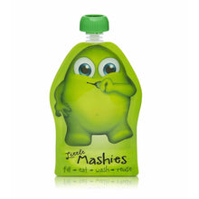 Load image into Gallery viewer, Little Mashies Reusable Squeeze Food Pouch - Green (2 Pack)