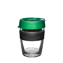 Load image into Gallery viewer, KeepCup Reusable Coffee Cup - Brew LongPlay Glass Double Wall - Medium 12oz Green (Elm)