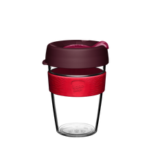 Load image into Gallery viewer, KeepCup Reusable Coffee Cup - Original Clear - Medium 12oz Maroon/Red Red (Kangaroo Paw)