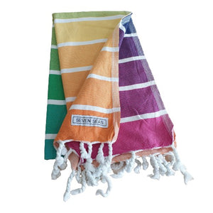 Seven Seas Turkish Towel / Sarong - Premium - Rainbow