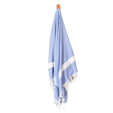 Seven Seas Turkish Towel / Sarong - Premium Diamond Jewel - Royal Blue