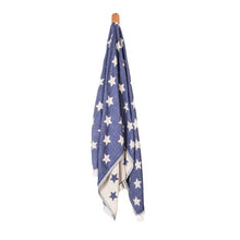 Load image into Gallery viewer, Seven Seas Turkish Towel / Sarong - Premium Stars - Navy Blue