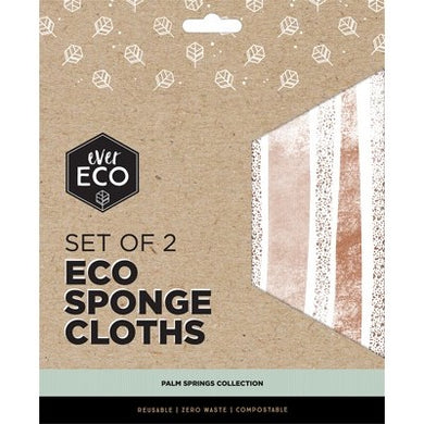 Ever Eco Compostable Sponge Cloths - Palm Springs (2 Pack)