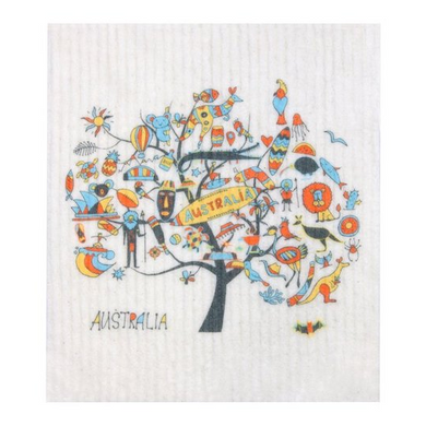 RetroKitchen 100% Compostable Dishcloth - Australia Tree